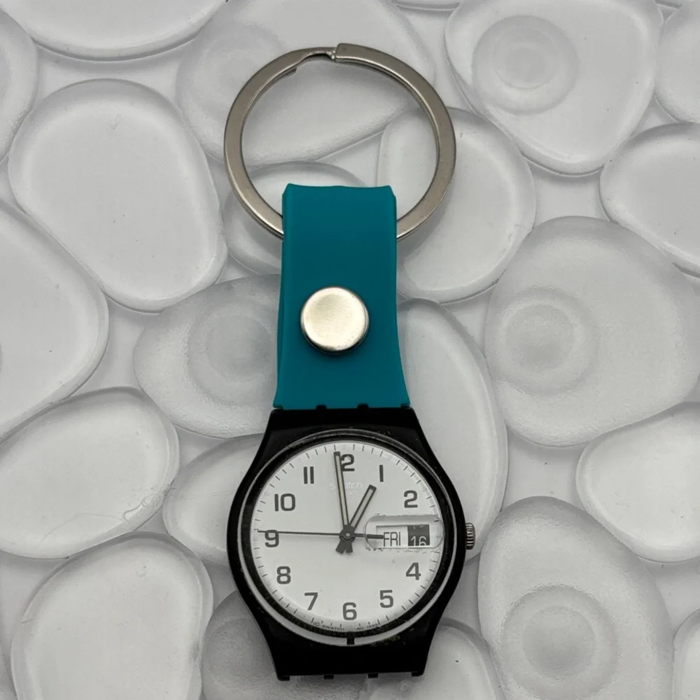 Blue & Silver Swatch Keychain - fits Gent Swatch watch